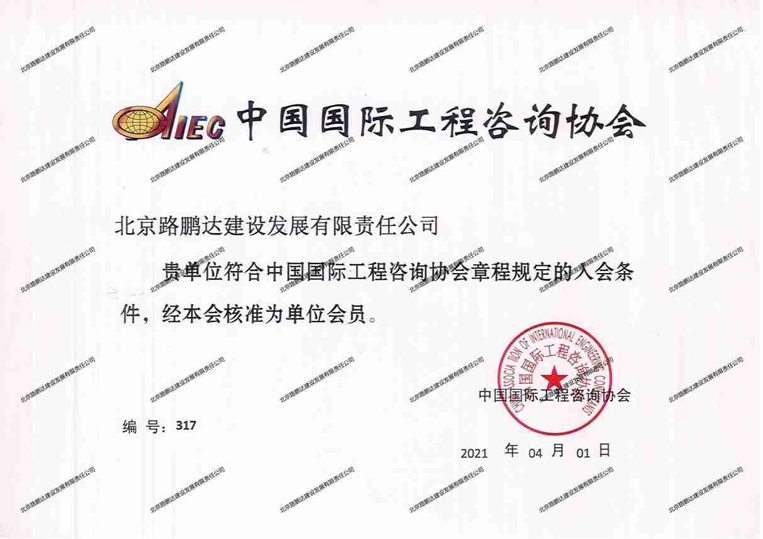 中國國際工程咨詢協(xié)會會員